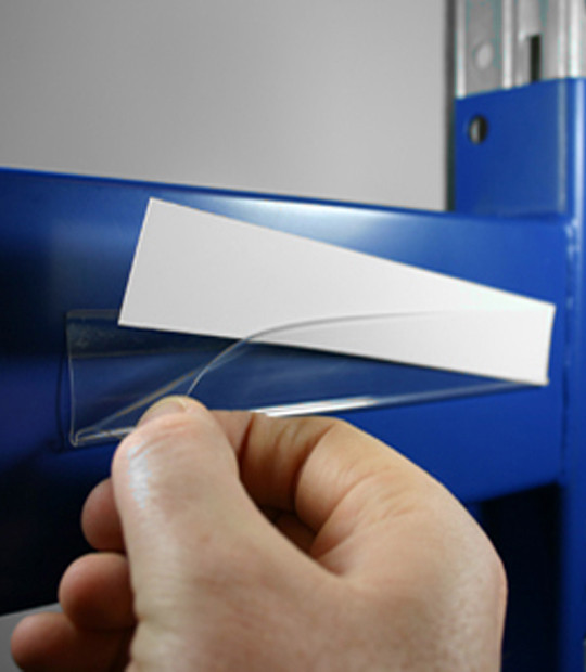 Open Edge Adhesive Label Holders