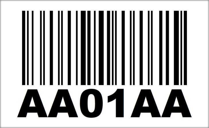 4" x 6.5" Plastic Standard Adhesive