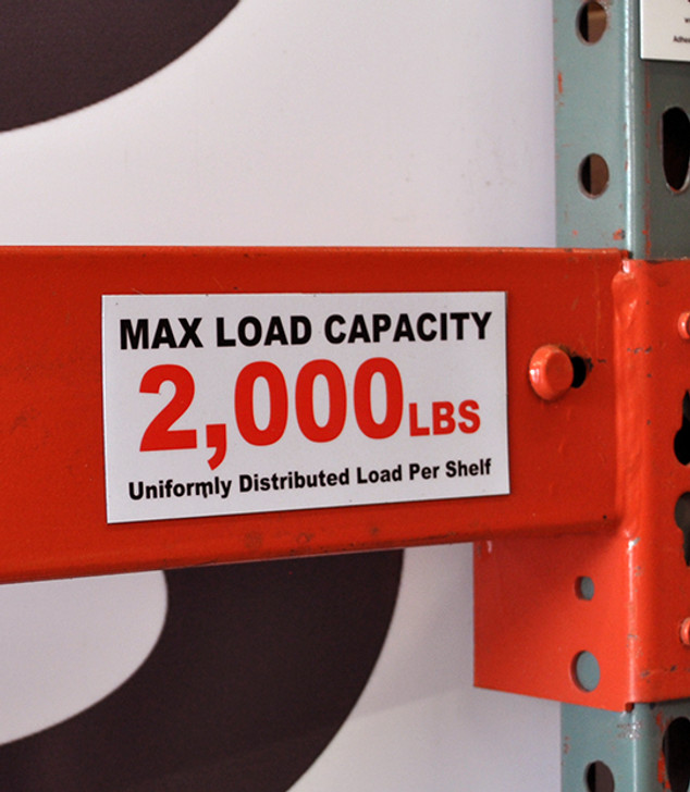 Magnetic Beam Load Label - T4