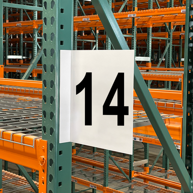 Double Sided Sign Aisle 14 Marker