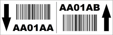 Multi-level Polyester Barcode Rack Location Label - 2.5