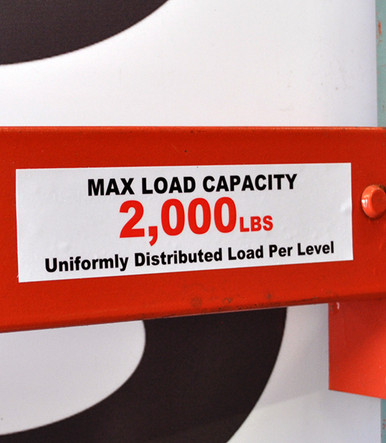 2x8 Load Capacity Label - T4 Design