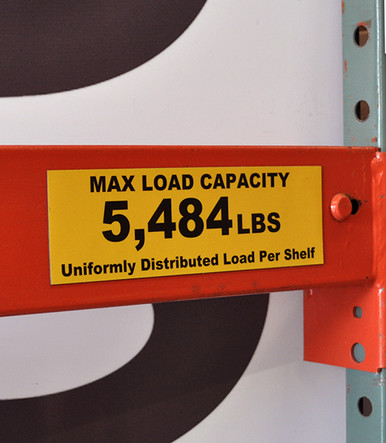 2.5x8 Magnetic Load Capacity Label - T3 Design