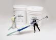 PRO-SET high performance pre-thickened two-part clear epoxy fast adhesive cartridge.