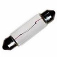 PERKO festoon cap double ended bulb. 12V. 1-11/16" length. 0.74 amp. Sold 2 per card.