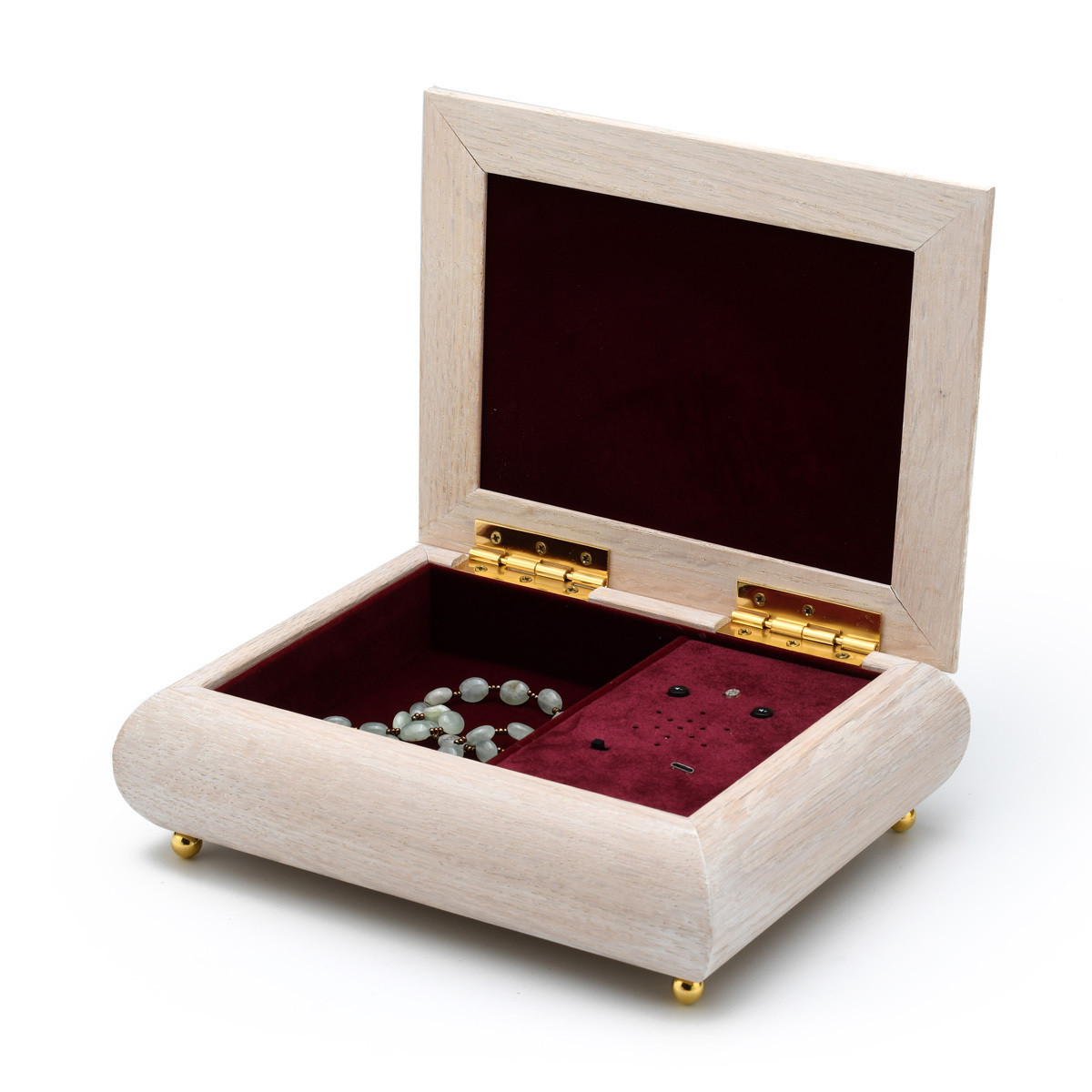 4" x 6" White Washed Custom USB Module Photo Frame Music Box