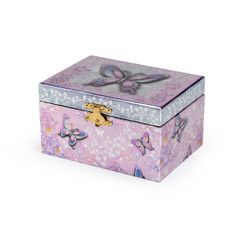 Colorful Butterflies Musical Ballerina Jewelry Box