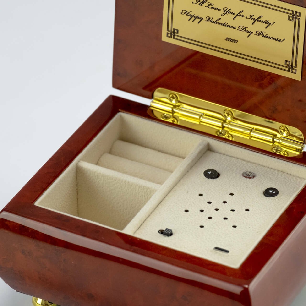 Hardwood Jewelry Box USB Music Module Music Box Attic