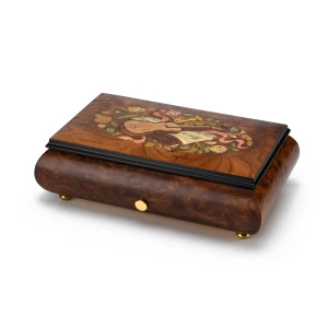 【Music Box Company】『50弁 クリスタルBOX』50N-1T3 Traditional Swiss 50 Note Musical Instrument Theme Inlay Grand
