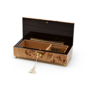 Lavish Hand Made Classic Style Music Jewelry Box with Lock and Key