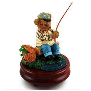 Thread Bears - Gone Fishing Musical Figurine