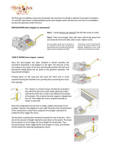 Music Box Movements & Modules