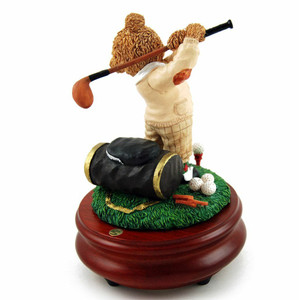 Thread Bears - The Perfect Swing with Golfer Threadbear Musical Figurine