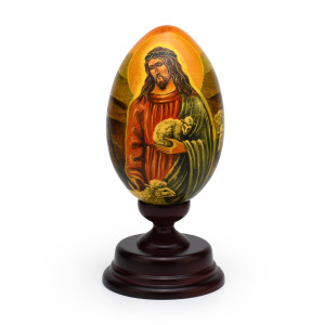 Limited Edition Reuge Hand-Painted Russian Egg of Jesus of Nazareth / Christ