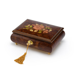Flower Jewelry Boxes | Wood Inlay | Shop Music Box Attic