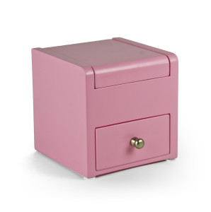 Matte Pink 18 Note Ballerina Musical Jewelry Box with Pull Out Drawer - Easy Song Selection
