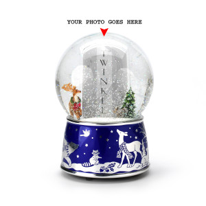 Winter Animals Picture Frame Musical Water / Snow Globe By Twinkle, Inc