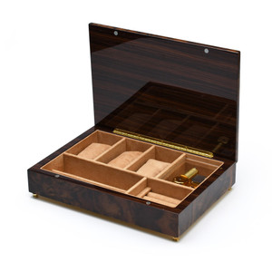 Classic Style 22 Note Minimal Design Musical Italian Valet / Watch Box