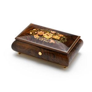 Inlaided card box + playing cards - Sorrento inlaid wood