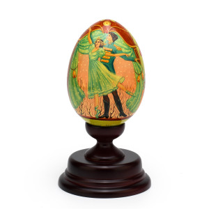 Limited Edition Reuge Hand-Painted Russian Egg Titled The Nutcracker