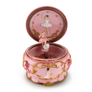 Ballerina music box with shop key