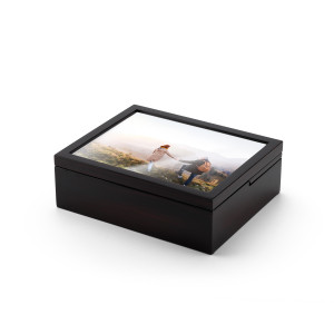 Ultra-Modern 10 x 8 22 Note Spacious Photo Frame Musical Jewelry Box