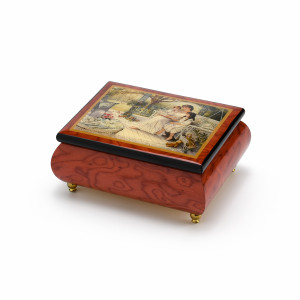 Handcrafted Ercolano Music Box Featuring Childrens Hour by Brenda Burke