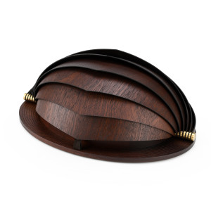 Tribute to Sydney Opera House 72 Note Mahogany Music Box "Butterfly" by REUGE