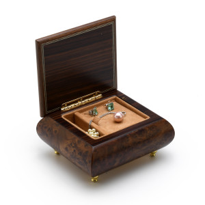 Unique and Sophisticated 23 Note Classic Music Box with Subtle Artistic Frame