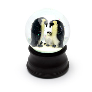 Family of Penguins Musical Waterglobe - Choose Your Song
