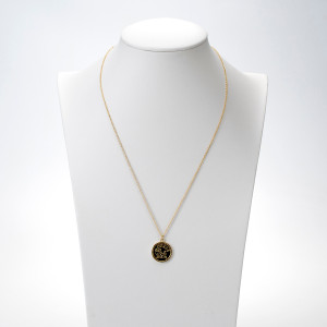 18kt Gold Plated Astrology Necklace with Zodiac Pendant of Aries
