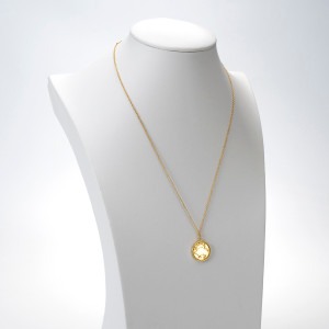 18kt Gold Plated Astrology Necklace with Zodiac Pendant of Taurus