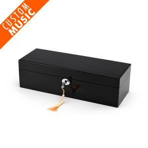 Modern Hi Gloss 4-Watch Macassar Finish Custom Sound Module Storage Box