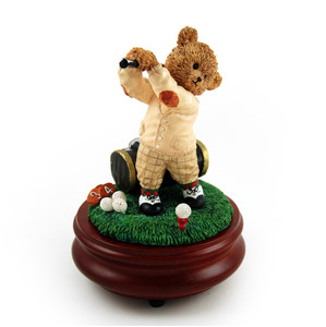 Thread Bears - The Perfect Swing with Golfer Threadbear Musical Figurine 