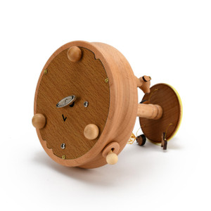 Animated 18 Note "A Baby Awaits" Themed Wooden Musical Keepsake 