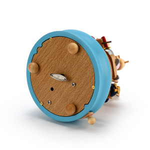  Animated 18 Note Pig's on a Plane Wooden Musical Carousel    