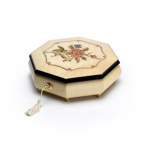 octagonal jewelry box with rose gold logo nice Jewelry box for