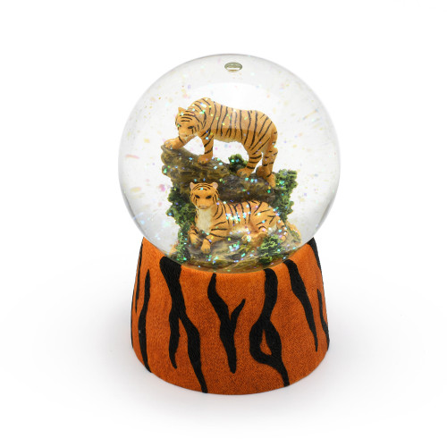 Incredible Tiger Family Water Globe