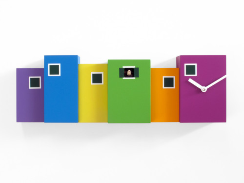Modern Multi Colored Cuckoo Clock - Burano by Progetti
