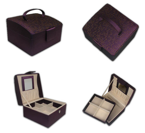 Gorgeous Amethyst Double Layer Jewelry Box