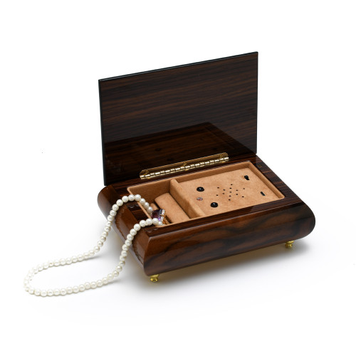Jewelry Box Module Custom Sound Module Digital Hi-Gloss Royal Couple Inlay Musical Jewelry ...