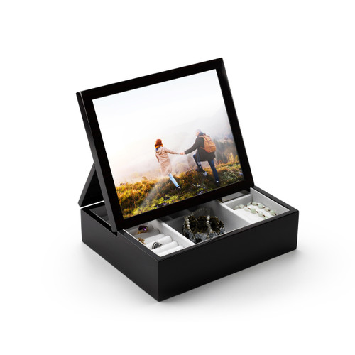 Ultra-Modern 10 x 8 30 Note Spacious Photo Frame Musical Jewelry Box