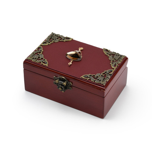 19th Century French Gilt Bronze Limoges Portrait Jewelry Box