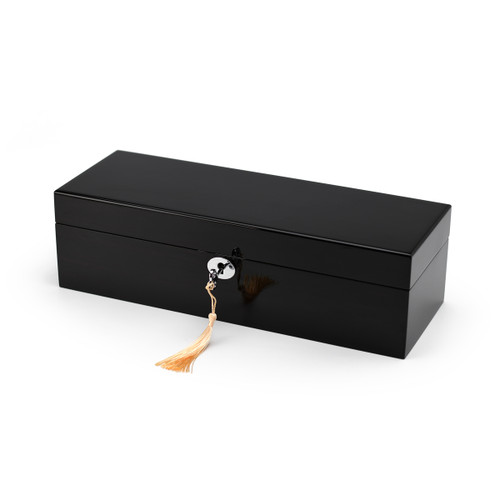 Modern Hi Gloss 4-Watch Macassar Finish 30 Note Musical Storage Box