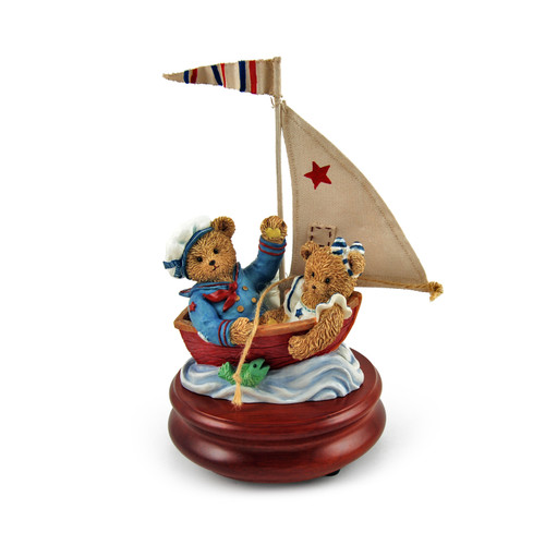Thread Bears - The H.M.S Threadbear Sails the Open Sea Musical Figurine