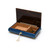 Beautiful 30 Note Royal Blue Instrument and Floral Wood Inlay Music Box