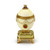 Brilliant Handcrafted Musical Goose Egg with Decorative Broche and Gilded Like Base