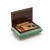 Brilliant Handcrafted 23 Note Mint Green Musical Instrument Theme Wood Inlay Music Box