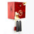 VDS Certified Red with Natural Wood Accents 8 Day Modern Romba Art Cuckoo Clock by Rombach and Haas