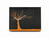 Contemporary Modern Cuckoo Clock with Black Wall with Orange Tree - by Progetti